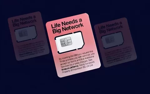 欧洲英国3three手机电话卡海外APP注册接码实体卡出国跨国留学生国际旅游手机卡