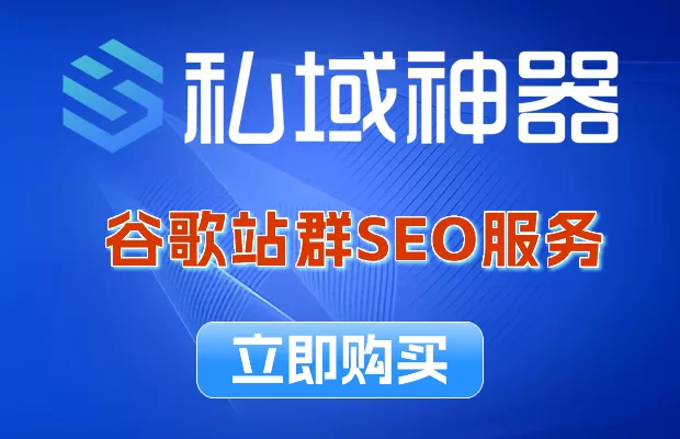 《私域神器》谷歌站群SEO服务