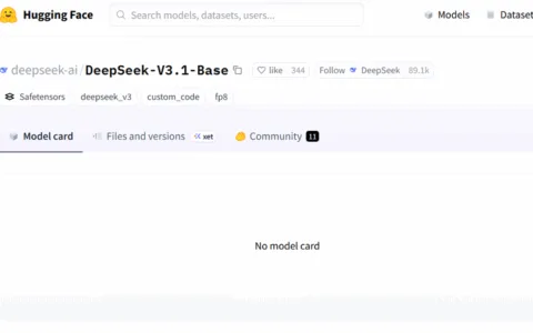 DeepSeek开源V3.1-Base