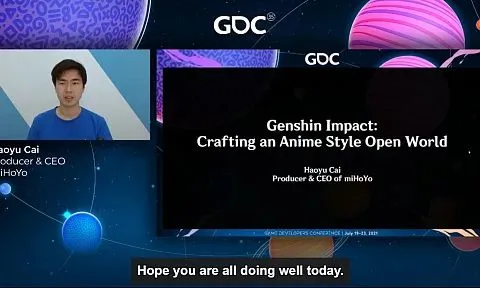 米哈游CEO蔡浩宇GDC演讲：《原神》如何打造动人的开放世界？