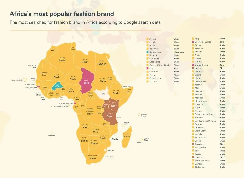 SHEIN 超越 Zara 成为全球最受欢迎的时装零售商