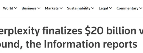 AI搜索平台Perplexity以200亿美元估值，获2亿美元融资