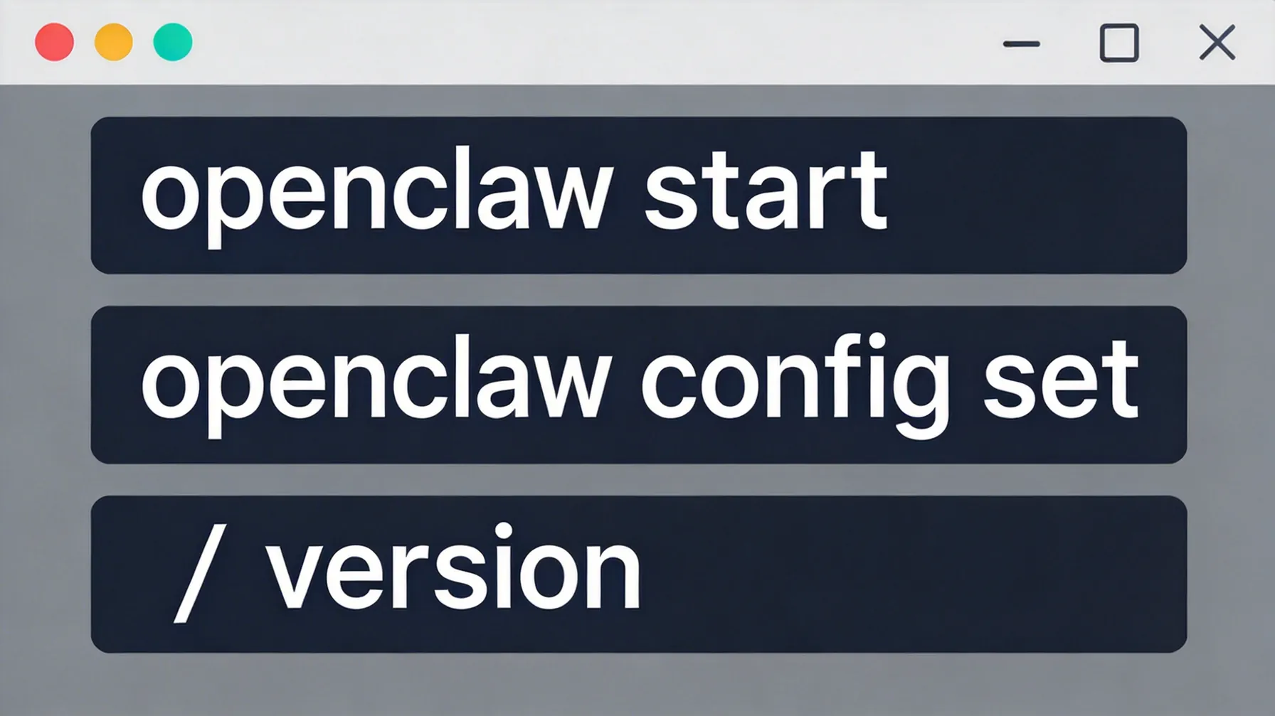 OpenClaw CLI工具功能示意图，显示核心命令和子命令
