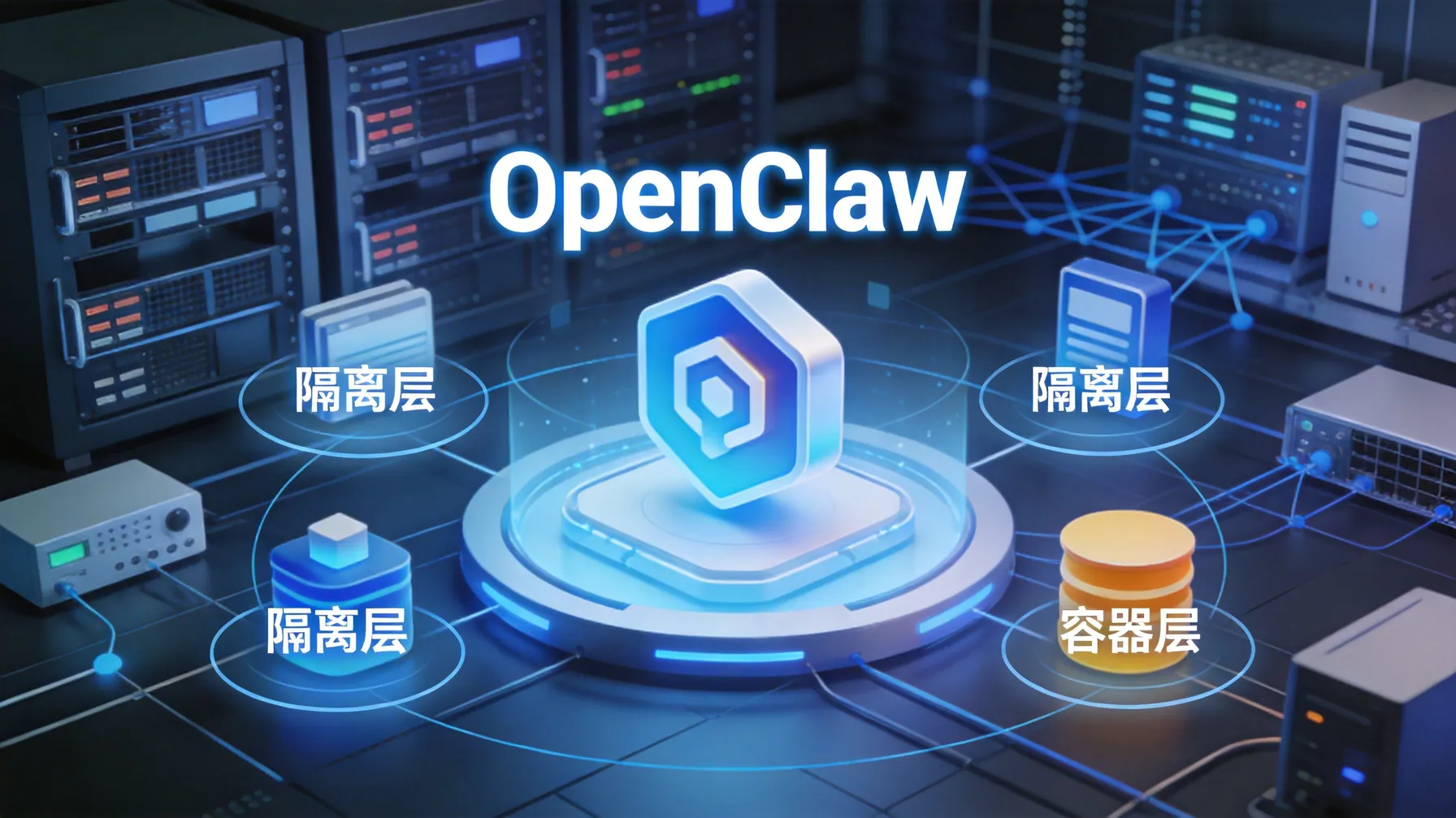 OpenClaw虚拟化与容器化隔离示意图