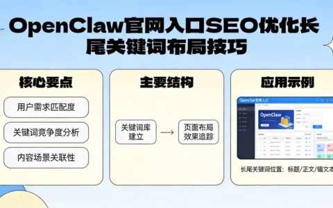 OpenClaw官网入口SEO优化长尾关键词布局技巧