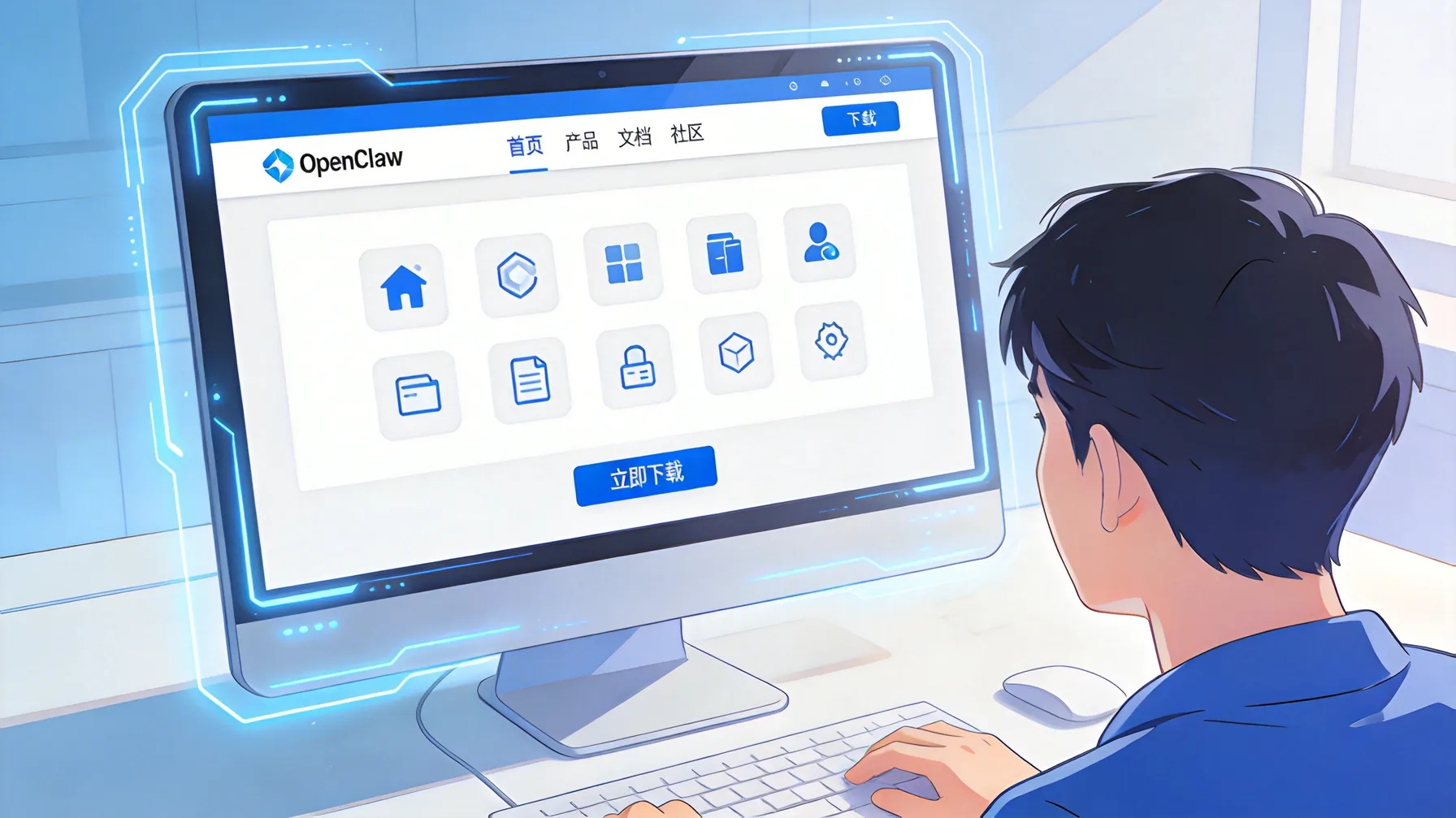 OpenClaw官网首页界面展示
